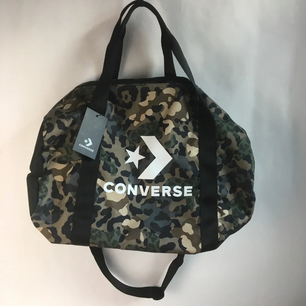 Converse Men’s Camouflage Duffle Bag - Green Camo